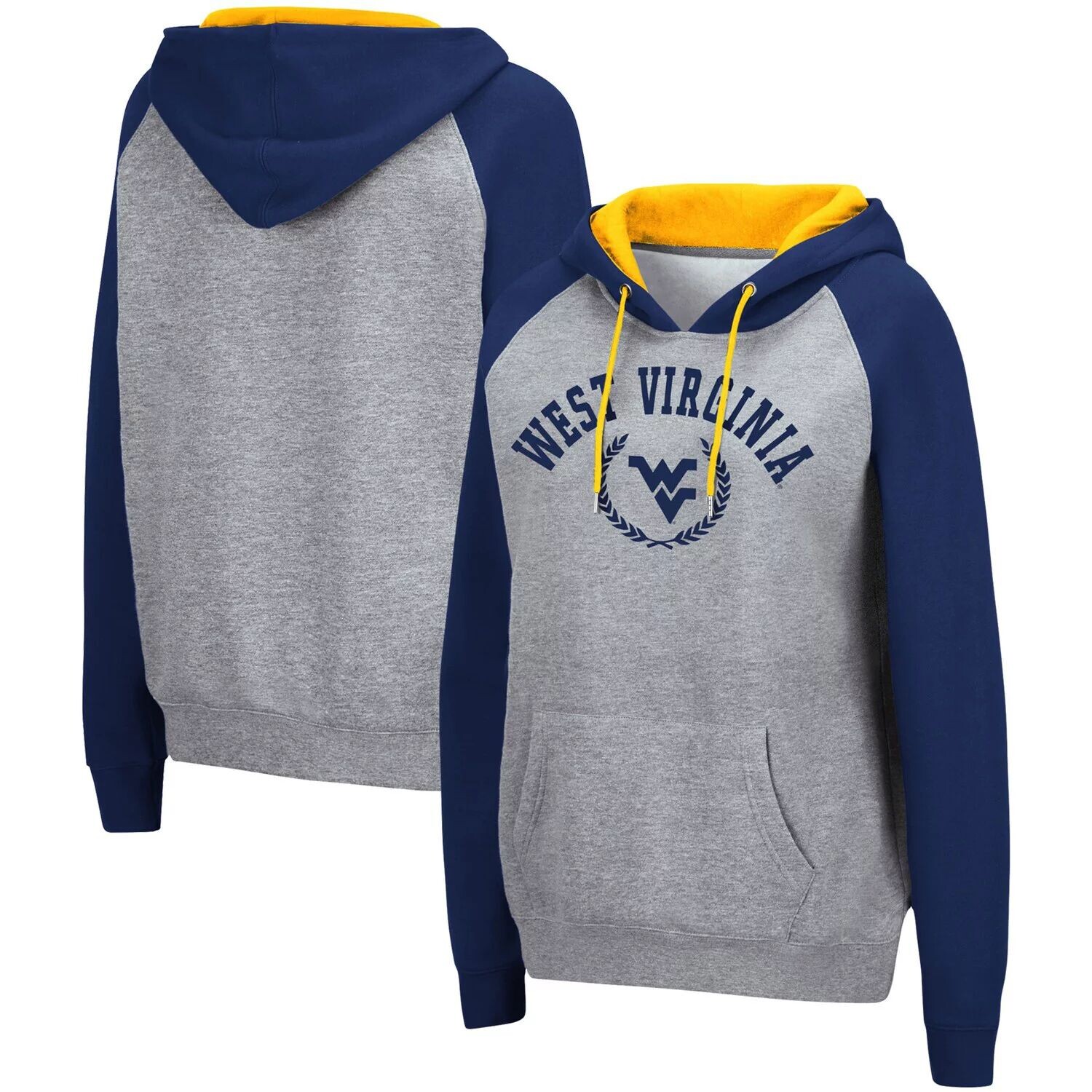 Женский серый пуловер с капюшоном Colosseum Heathered West Virginia Mountaineers контрастного цвета реглан Colosseum
Женский серый пуловер с капюшоном Colosseum Heathered West Virginia Mountaineers контрастного цвета реглан Colosseum
