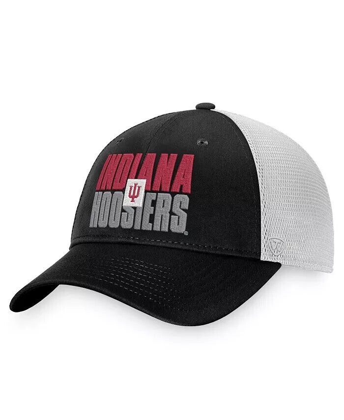 Мужская черно-белая кепка Indiana Hoosiers Stockpile Trucker Snapback Top Of The World, черный
Мужская черно-белая кепка Indiana Hoosiers Stockpile Trucker Snapback Top Of The World, черный