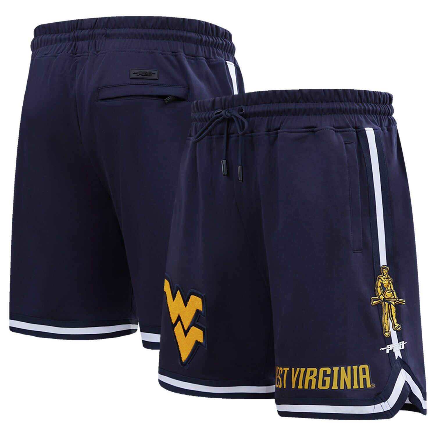 Мужские классические шорты Pro Standard темно-синего цвета West Virginia Mountaineers
Мужские классические шорты Pro Standard темно-синего цвета West Virginia Mountaineers