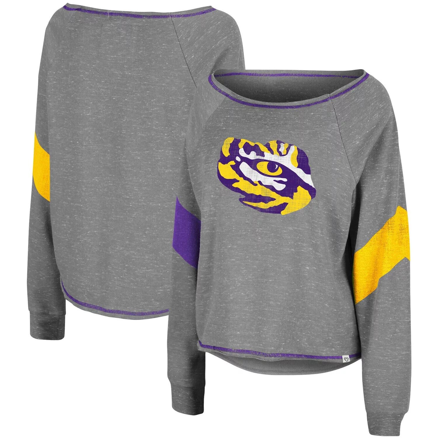 Женский серый свитер с принтом «Колизей» LSU Tigers Amped в полоску шеврона реглан с вырезом «лодочкой» Colosseum
Женский серый свитер с принтом «Колизей» LSU Tigers Amped в полоску шеврона реглан с вырезом «лодочкой» Colosseum
