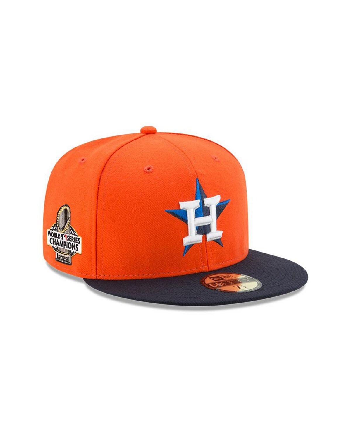Мужская оранжево-темно-синяя шляпа Houston Astros World Series Champions 2022 с боковой нашивкой 59FIFTY. New Era
Мужская оранжево-темно-синяя шляпа Houston Astros World Series Champions 2022 с боковой нашивкой 59FIFTY. New Era