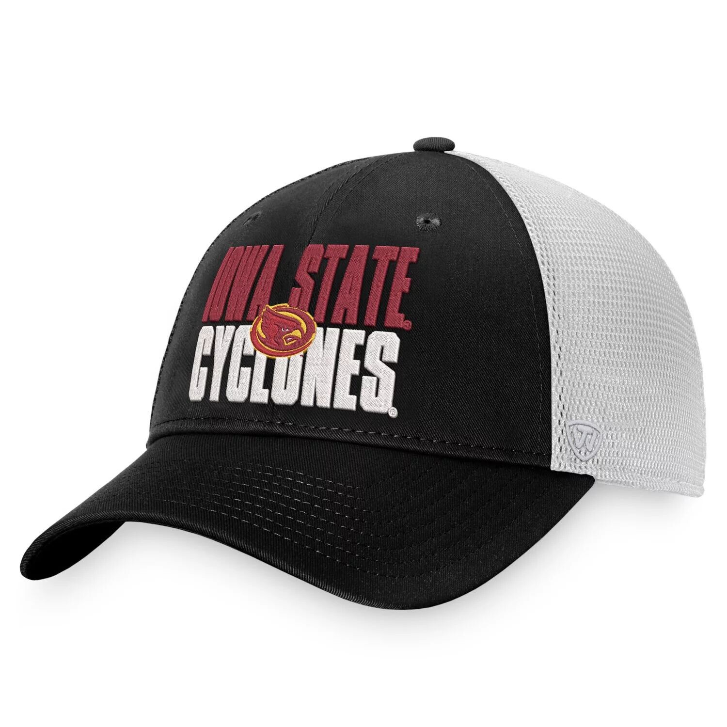 Мужская кепка Top of the World черно-белая Iowa State Cyclones Stockpile Trucker Snapback
Мужская кепка Top of the World черно-белая Iowa State Cyclones Stockpile Trucker Snapback