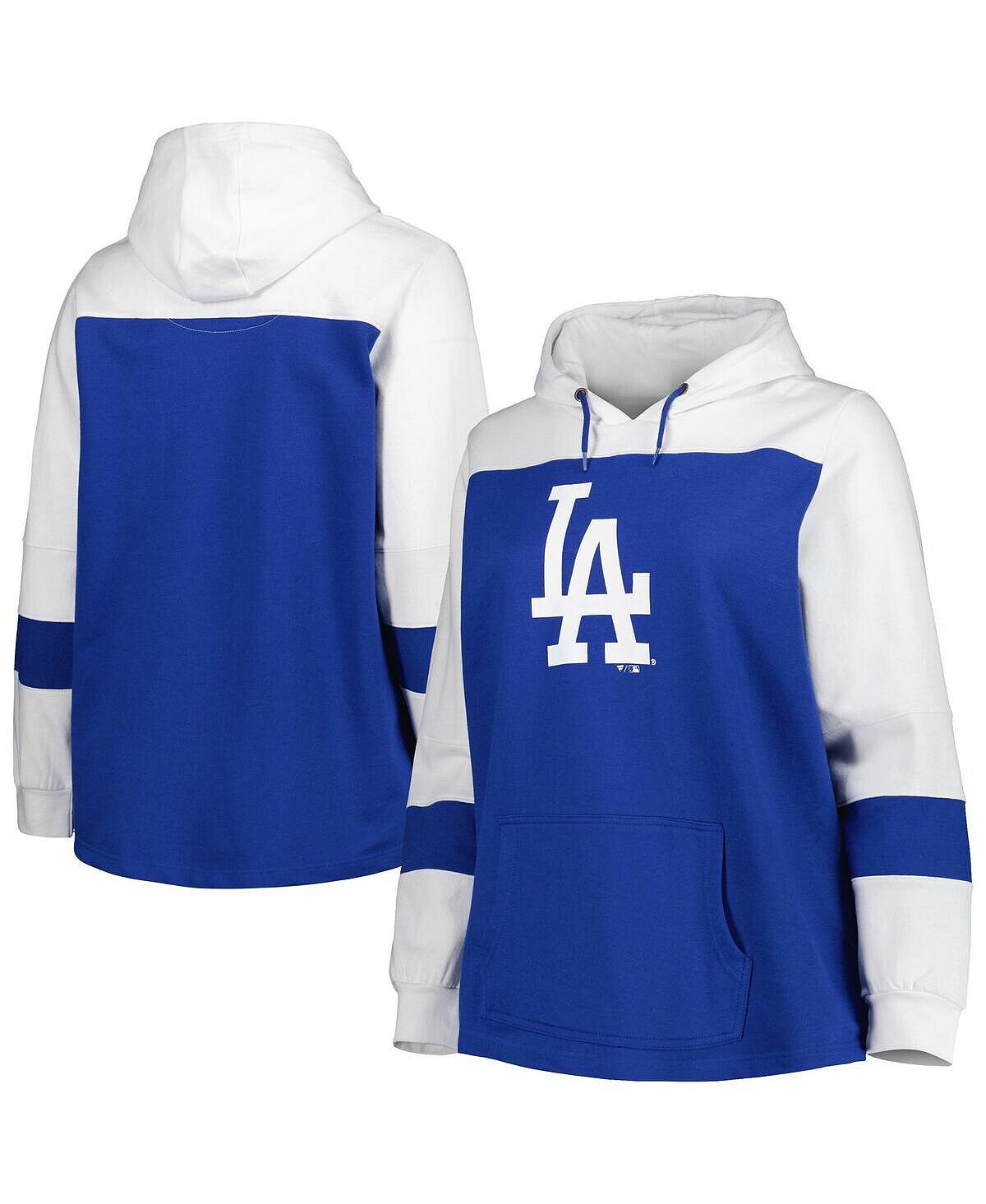 Женский пуловер с капюшоном Royal Los Angeles Dodgers больших размеров с цветными блоками Profile
Женский пуловер с капюшоном Royal Los Angeles Dodgers больших размеров с цветными блоками Profile
