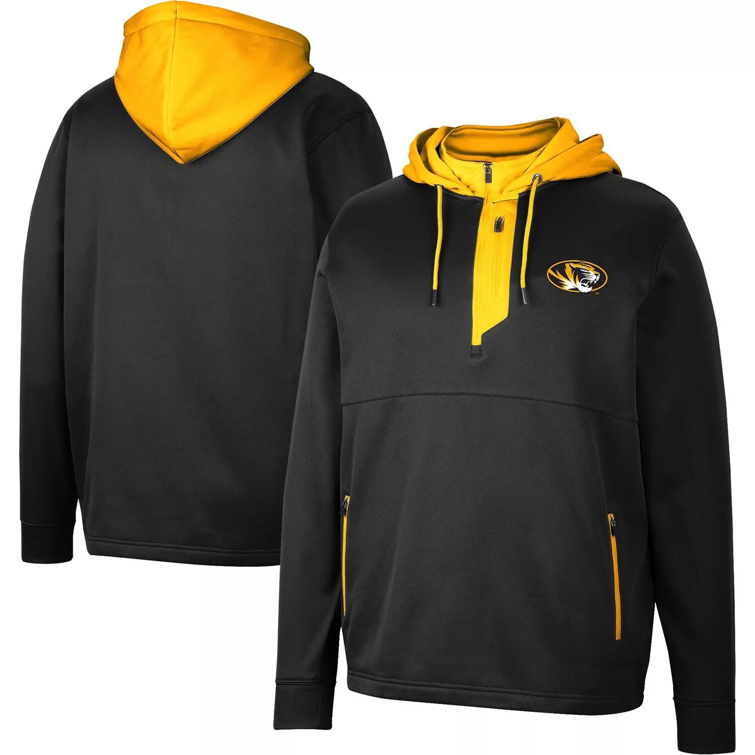 Мужская черная толстовка с молнией до четверти Missouri Tigers Luge 3.0 Colosseum, Черный
Мужская черная толстовка с молнией до четверти Missouri Tigers Luge 3.0 Colosseum, Черный