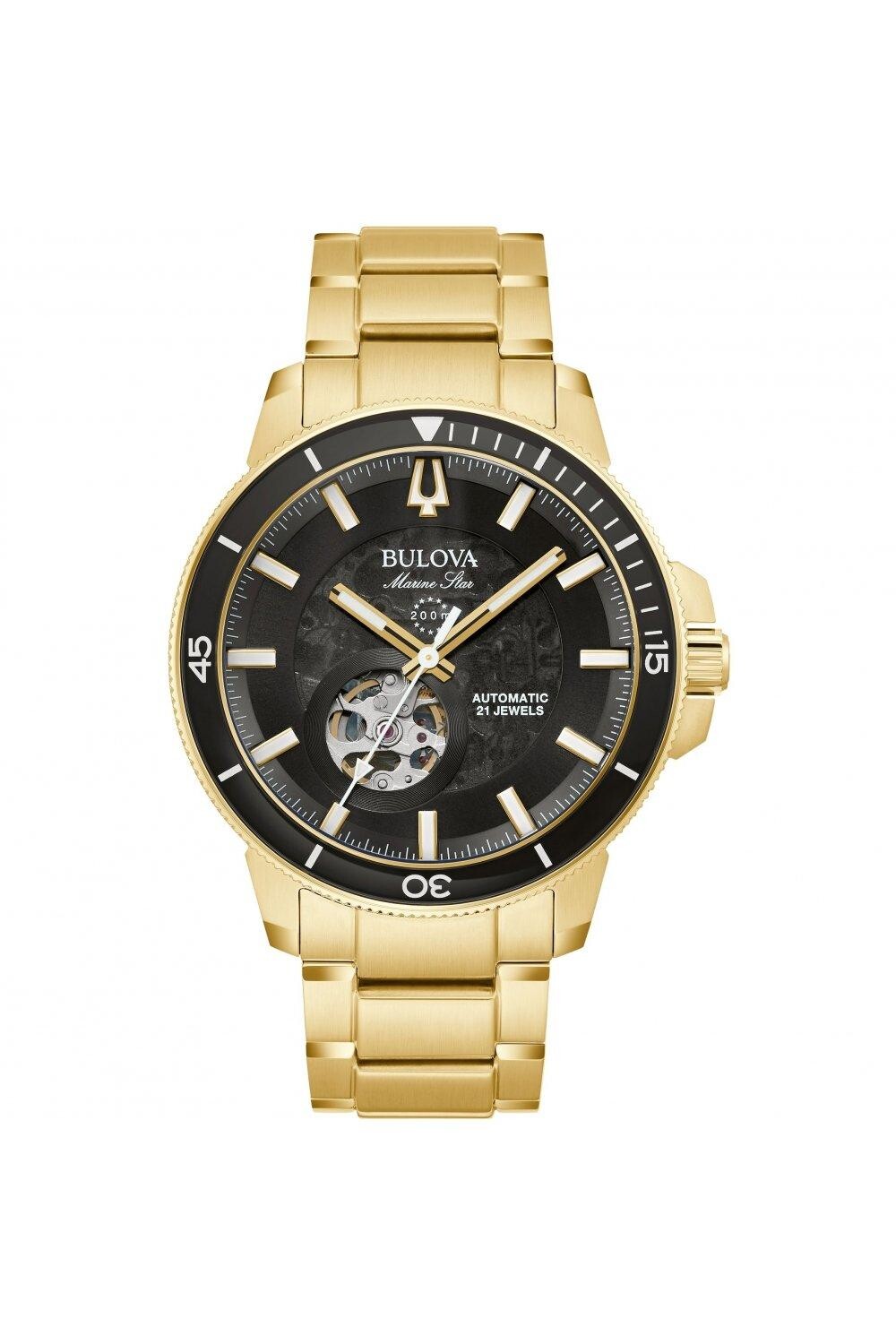 Автоматические часы Marine Star Series C из нержавеющей стали 97A174 Bulova, черный
Автоматические часы Marine Star Series C из нержавеющей стали 97A174 Bulova, черный