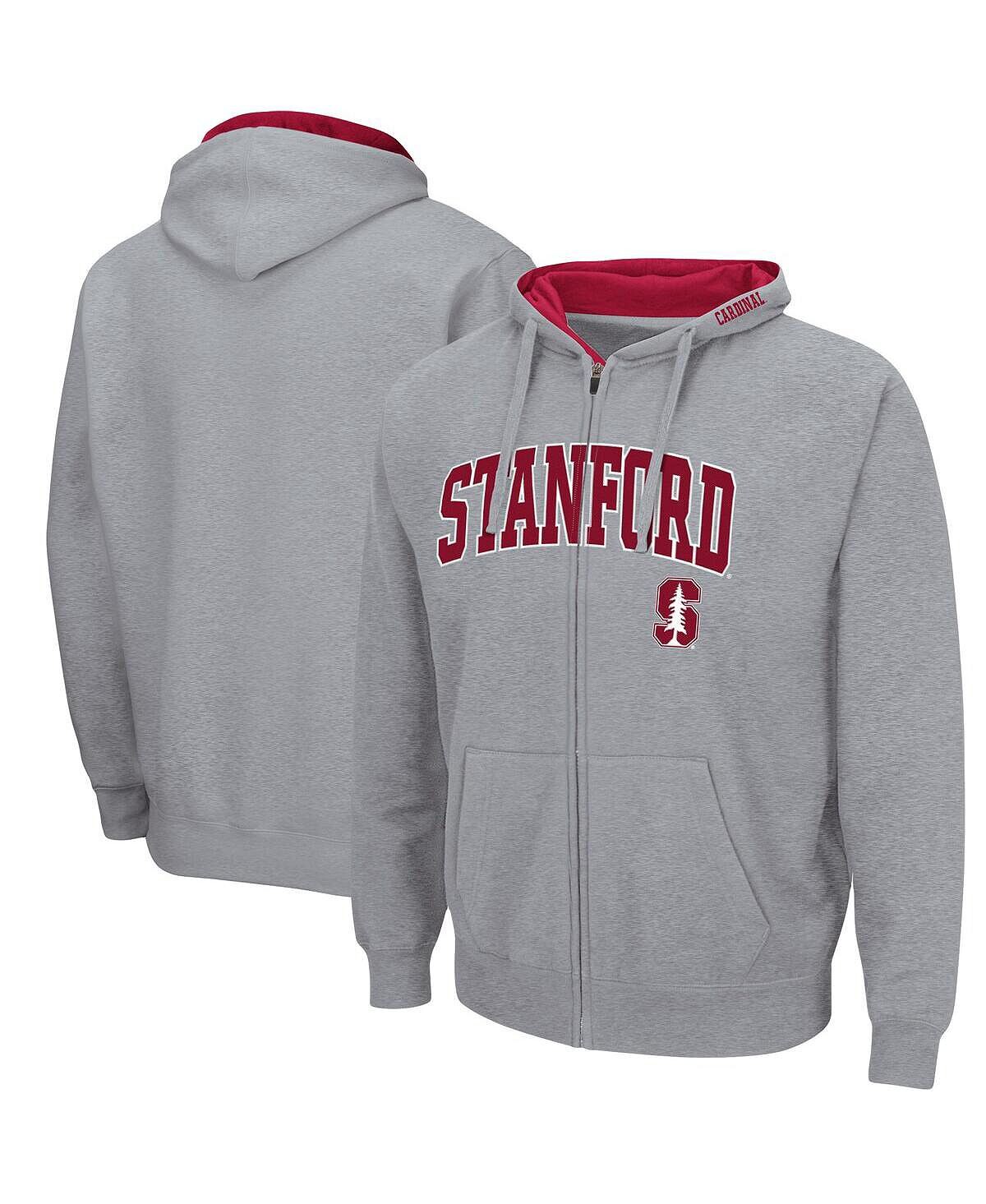 Мужская толстовка с капюшоном во всю длину молнии Stanford Cardinal Arch and Logo 3.0 серого цвета с меланжевым оттенком Colosseum, Серый
Мужская толстовка с капюшоном во всю длину молнии Stanford Cardinal Arch and Logo 3.0 серого цвета с меланжевым оттенком Colosseum, Серый