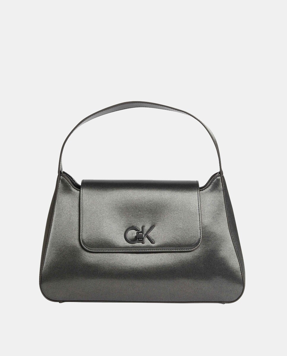 Большая темно-серая сумка через плечо металлик с клапаном Calvin Klein, темно-серый
Большая темно-серая сумка через плечо металлик с клапаном Calvin Klein, темно-серый