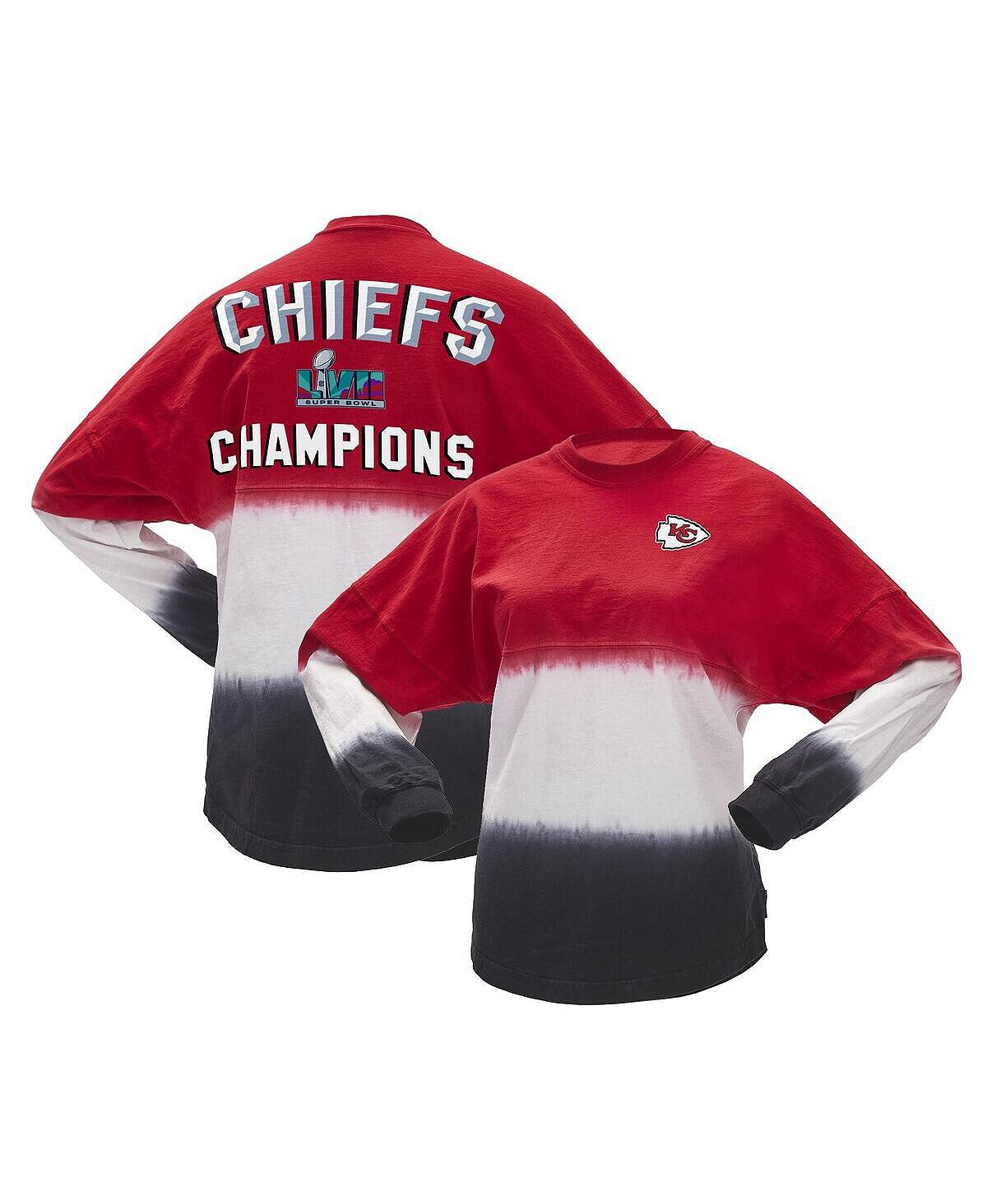 Женская красная футболка с длинным рукавом и омбре с логотипом Kansas City Chiefs Super Bowl LVII Champions Fanatics, красный
Женская красная футболка с длинным рукавом и омбре с логотипом Kansas City Chiefs Super Bowl LVII Champions Fanatics, красный