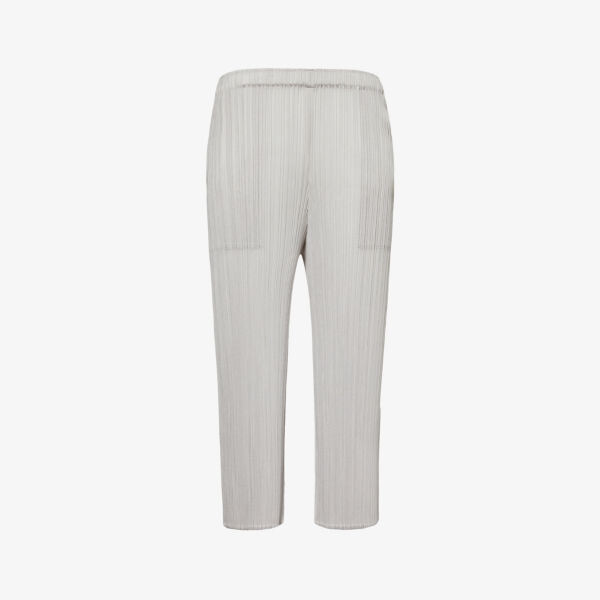 Трикотажные брюки прямого кроя со средней посадкой и складками Pleats Please Issey Miyake, серый
Трикотажные брюки прямого кроя со средней посадкой и складками Pleats Please Issey Miyake, серый
