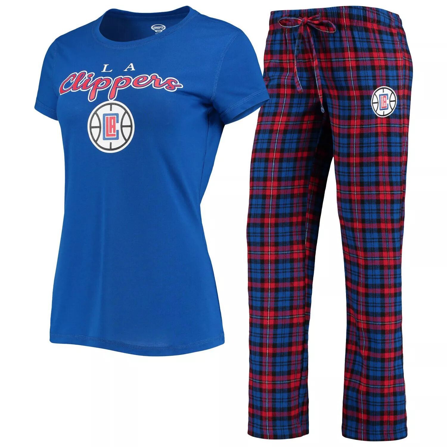 Женский комплект для сна с футболкой и брюками Concepts Sport Royal/красный LA Clippers Lodge
Женский комплект для сна с футболкой и брюками Concepts Sport Royal/красный LA Clippers Lodge