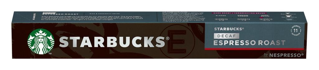 Кофе Starbucks Decaf Espresso Roast by Nespresso в капсулах 57г, 10 капсул Nestlé
Кофе Starbucks Decaf Espresso Roast by Nespresso в капсулах 57г, 10 капсул Nestlé