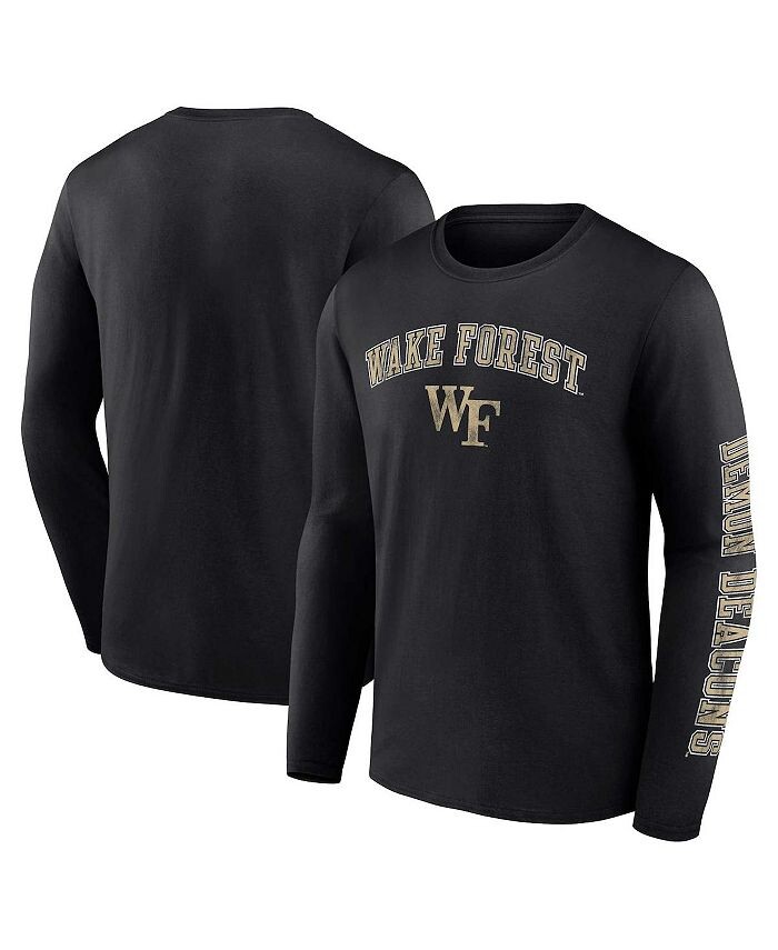 Мужская футболка с длинным рукавом и логотипом Black Wake Forest Demon Deacons Fanatics, черный
Мужская футболка с длинным рукавом и логотипом Black Wake Forest Demon Deacons Fanatics, черный