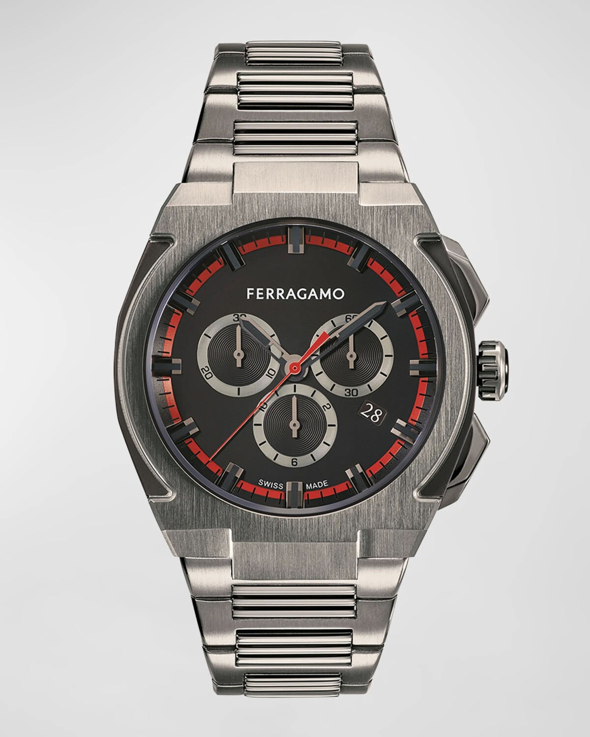 Мужские часы Supreme Chrono, 43 мм, с ремешком-браслетом, бронза Ferragamo, цвет Ip Gunmetal
Мужские часы Supreme Chrono, 43 мм, с ремешком-браслетом, бронза Ferragamo, цвет Ip Gunmetal
