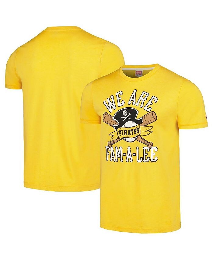 Мужская золотая футболка Tri-Blend Pittsburgh Pirates We Are Fam-A-Lee Homage, золото
Мужская золотая футболка Tri-Blend Pittsburgh Pirates We Are Fam-A-Lee Homage, золото