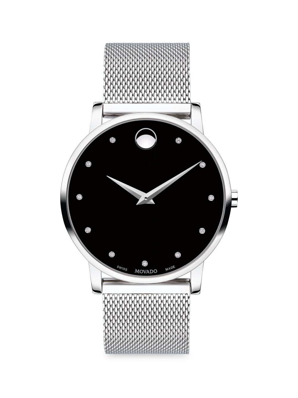Часы Museum Classic с сетчатым браслетом из нержавеющей стали и бриллиантами Movado, черный
Часы Museum Classic с сетчатым браслетом из нержавеющей стали и бриллиантами Movado, черный