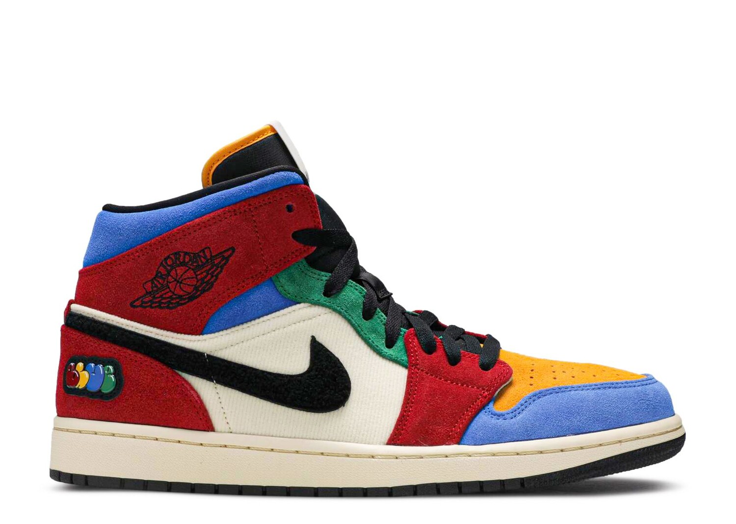 Кроссовки Air Jordan Blue The Great X Air Jordan 1 Mid 'Fearless', разноцветный, Серый
Кроссовки Air Jordan Blue The Great X Air Jordan 1 Mid 'Fearless', разноцветный, Серый