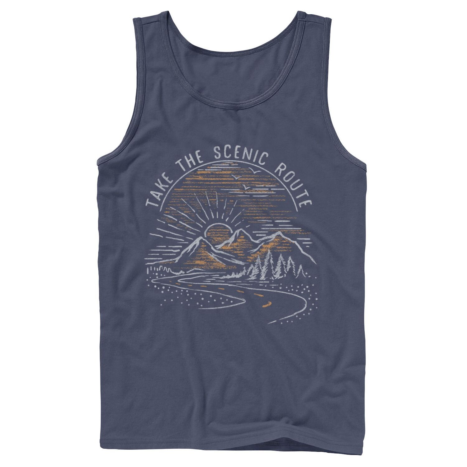 Мужская майка Take The Scenic Route Mountain Sunrise Sketch Tank Licensed Character
Мужская майка Take The Scenic Route Mountain Sunrise Sketch Tank Licensed Character