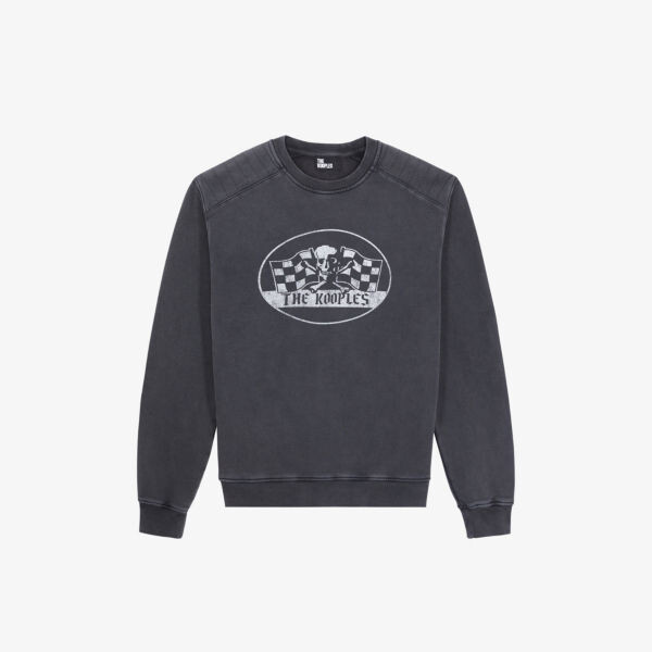 Хлопковая толстовка с круглым вырезом и графическим принтом The Kooples, черный
Хлопковая толстовка с круглым вырезом и графическим принтом The Kooples, черный