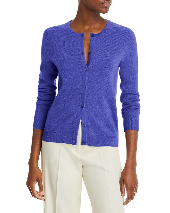 Кашемировый кардиган с круглым вырезом — 100% эксклюзив C by Bloomingdale's Cashmere, Синий
Кашемировый кардиган с круглым вырезом — 100% эксклюзив C by Bloomingdale's Cashmere, Синий