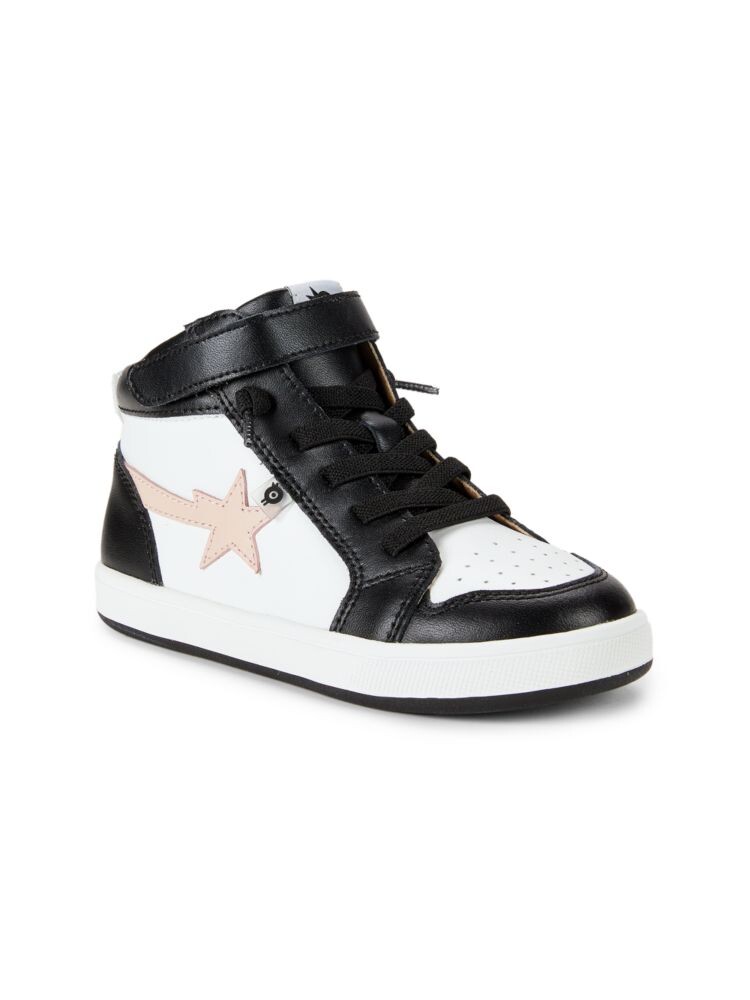 Кожаные кроссовки Star для маленьких девочек и девочек Old Soles, цвет White Black
Кожаные кроссовки Star для маленьких девочек и девочек Old Soles, цвет White Black