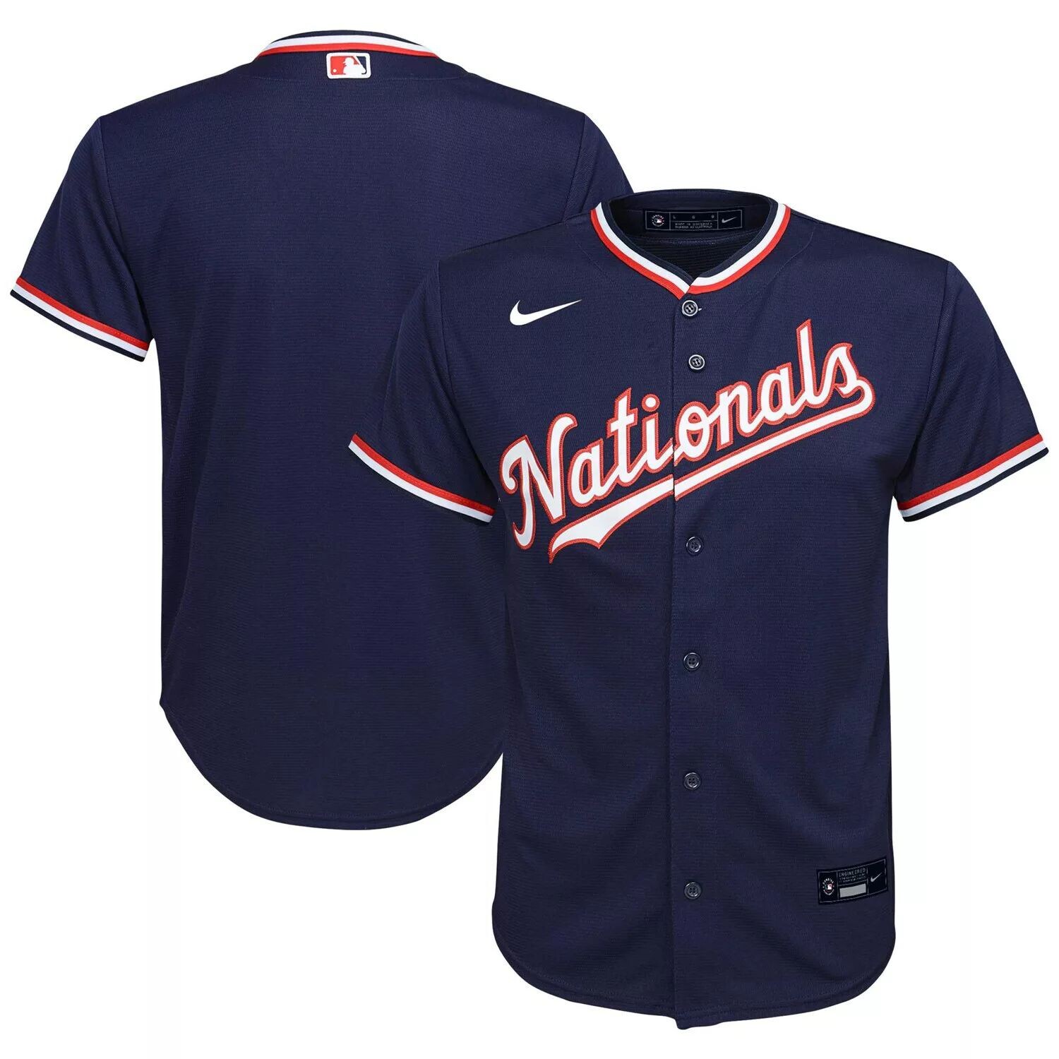 Молодежная футболка Nike Navy Washington Nationals, альтернативная реплика команды Nike
Молодежная футболка Nike Navy Washington Nationals, альтернативная реплика команды Nike