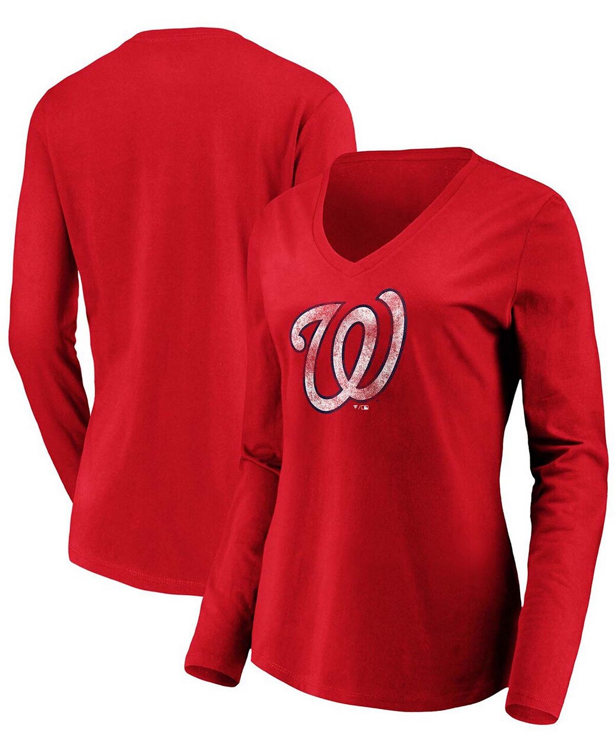 Женская красная футболка Washington Nationals Core Team с длинными рукавами и v-образным вырезом Fanatics, красный
Женская красная футболка Washington Nationals Core Team с длинными рукавами и v-образным вырезом Fanatics, красный
