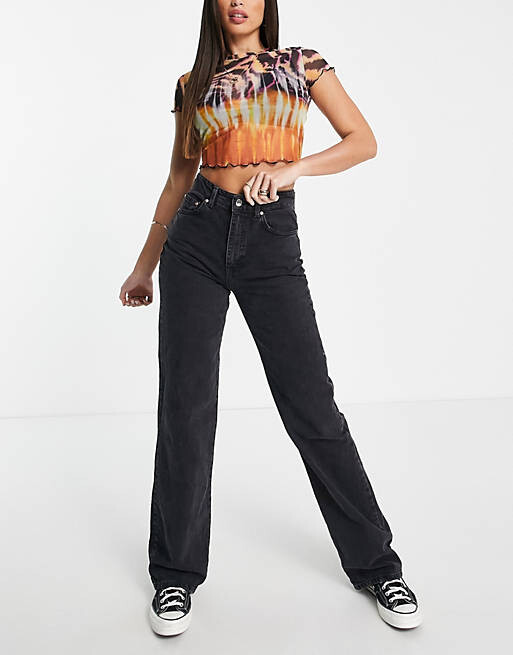 Черные джинсы в стиле 90-х Stradivarius Tall 
Черные джинсы в стиле 90-х Stradivarius Tall