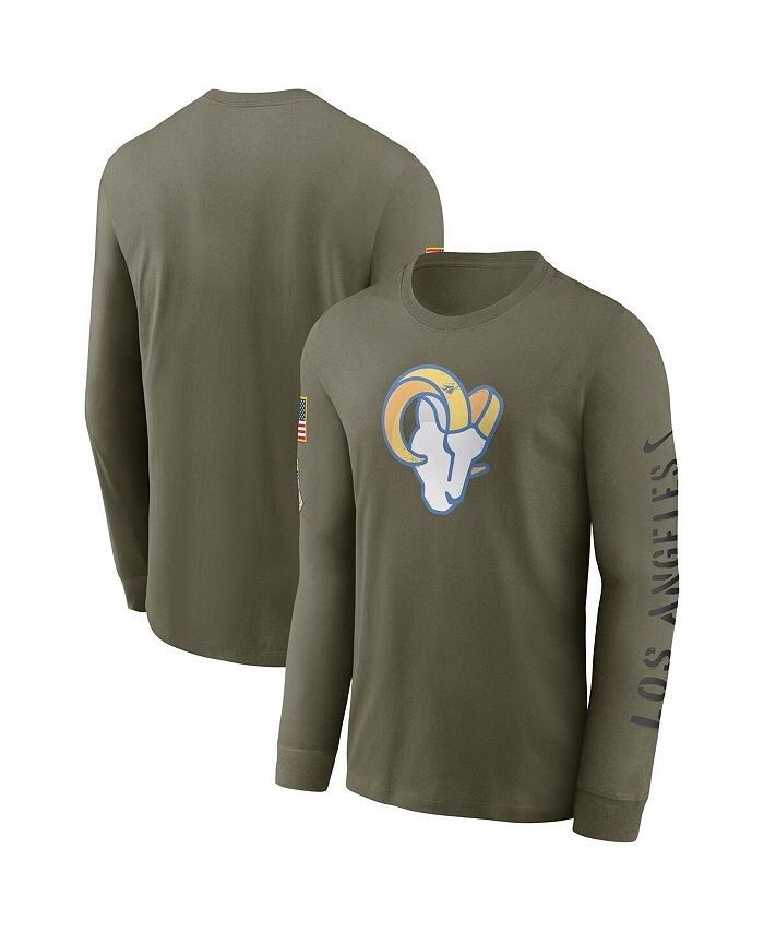 Мужская оливковая футболка с длинным рукавом Los Angeles Rams 2022 Salute to Service Nike, зеленый
Мужская оливковая футболка с длинным рукавом Los Angeles Rams 2022 Salute to Service Nike, зеленый