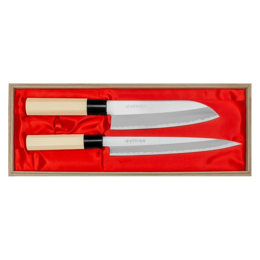 Satake Yoshimitsu ржавый набор из 2 ножей сантоку + sa HG8403W Satake Cutlery MFG.Co.,LTD
Satake Yoshimitsu ржавый набор из 2 ножей сантоку + sa HG8403W Satake Cutlery MFG.Co.,LTD