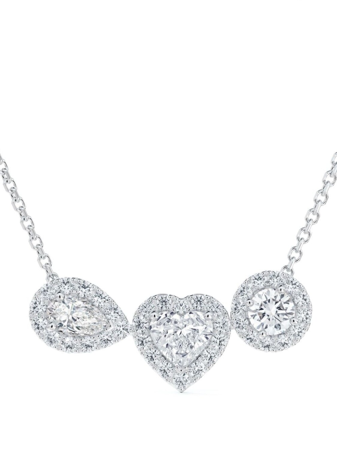 Колье Aura Trilogy из белого золота с бриллиантами De Beers Jewellers, серебряный
Колье Aura Trilogy из белого золота с бриллиантами De Beers Jewellers, серебряный