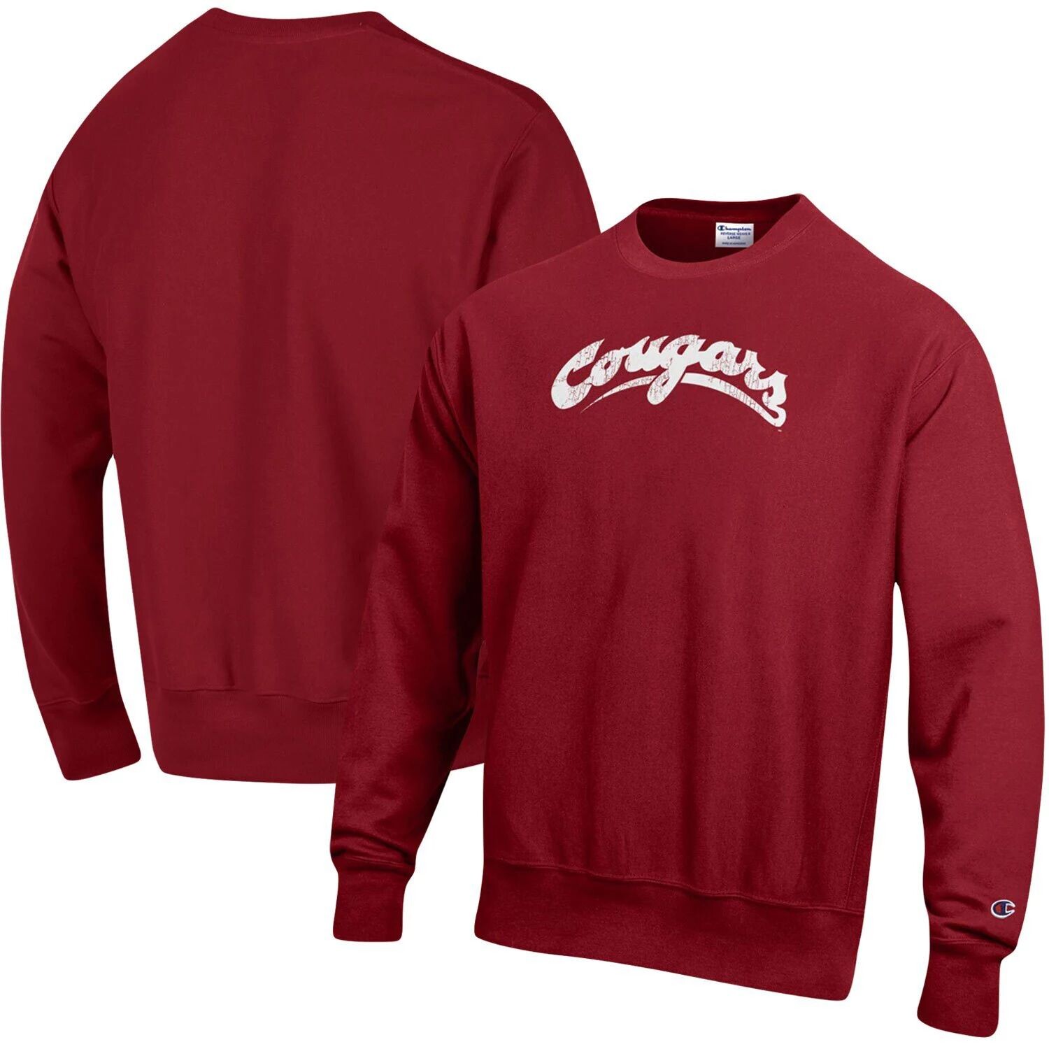 Мужской пуловер обратного переплетения с логотипом Champion Crimson Washington State Cougars Vault с логотипом
Мужской пуловер обратного переплетения с логотипом Champion Crimson Washington State Cougars Vault с логотипом