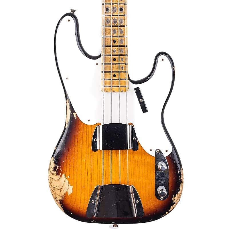Басс гитара Fender Custom Shop ’55 Heavy Relic Precision bass - 2 tone sunburst - 8.7 lbs - serial R131020
Басс гитара Fender Custom Shop ’55 Heavy Relic Precision bass - 2 tone sunburst - 8.7 lbs - serial R131020