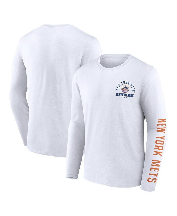 Мужская белая футболка с длинным рукавом с фирменным логотипом New York Mets Pressbox Fanatics, белый
Мужская белая футболка с длинным рукавом с фирменным логотипом New York Mets Pressbox Fanatics, белый