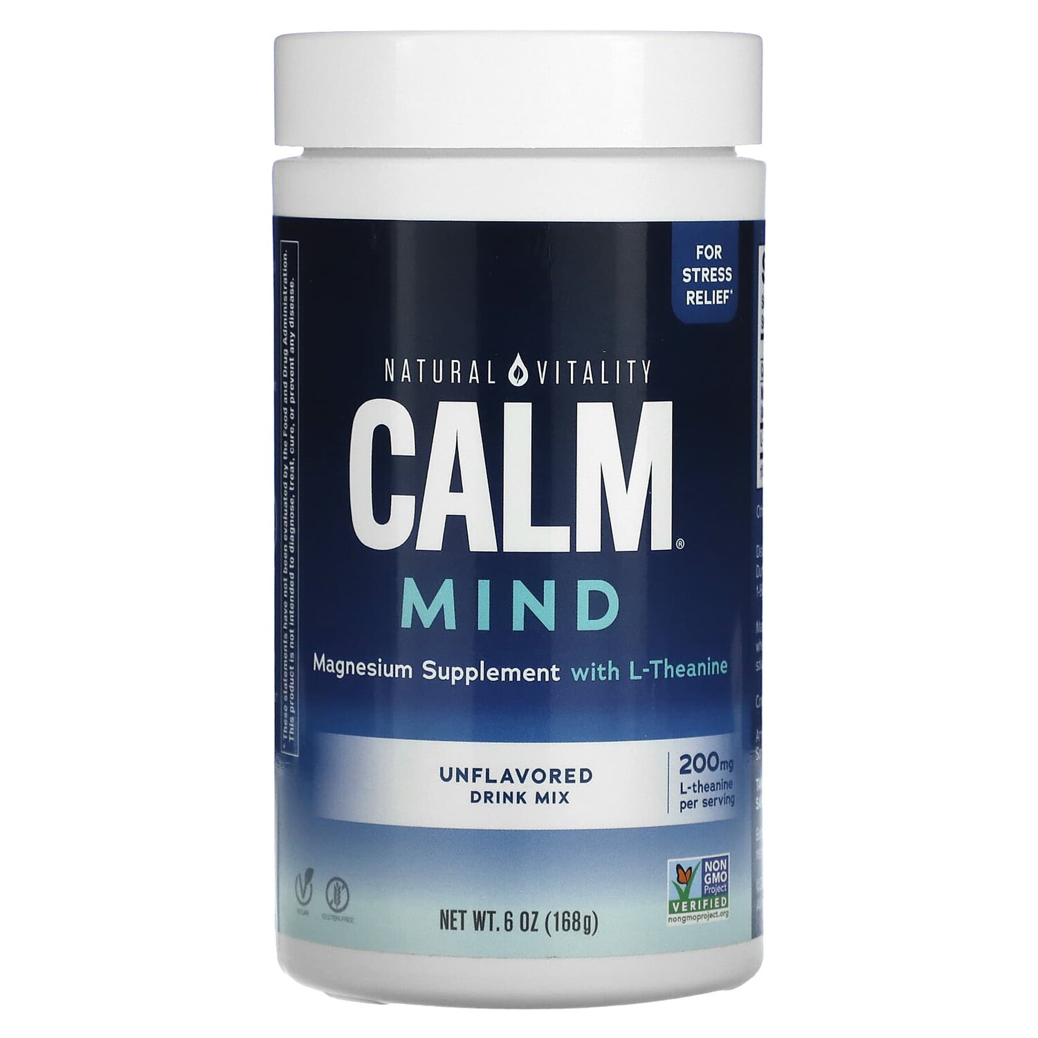 CALM Mind, магниевая добавка со смесью для приготовления напитков с L-теанином, без добавок, 168 г (6 унций), Natural Vitality
CALM Mind, магниевая добавка со смесью для приготовления напитков с L-теанином, без добавок, 168 г (6 унций), Natural Vitality