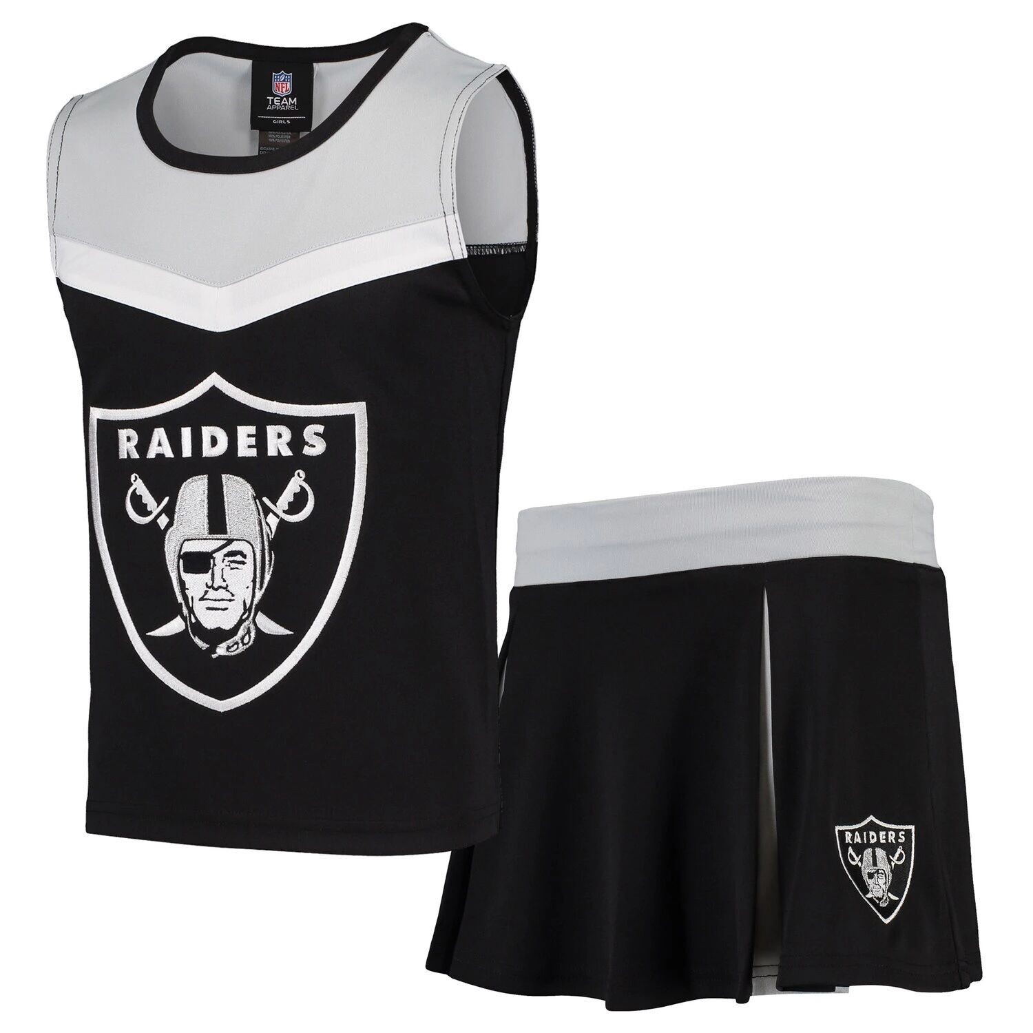 Молодежный комплект болельщиков черного/серебристого цвета Las Vegas Raiders Spirit Cheer из двух предметов Outerstuff
Молодежный комплект болельщиков черного/серебристого цвета Las Vegas Raiders Spirit Cheer из двух предметов Outerstuff
