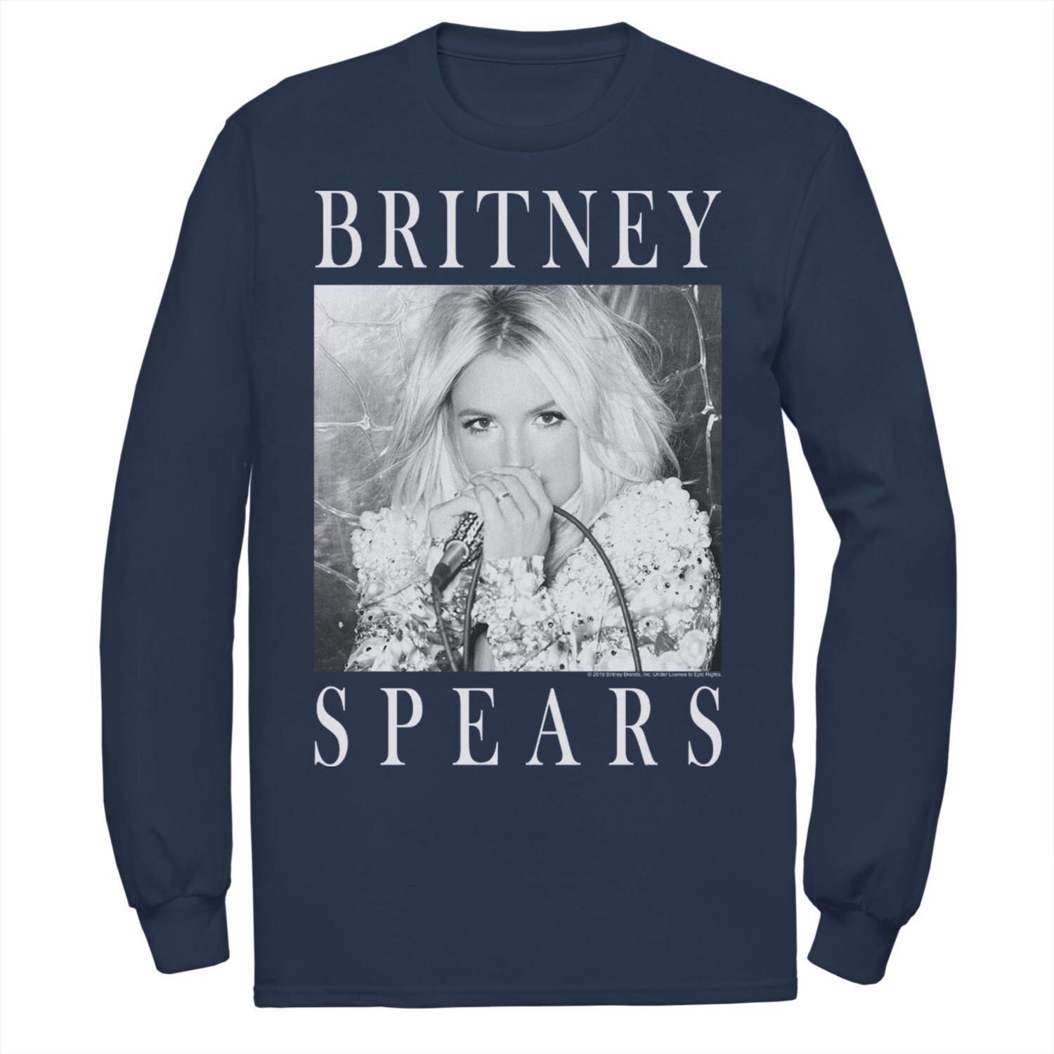 Мужская черно-белая футболка с портретной вставкой Britney Spears Licensed Character, Черный
Мужская черно-белая футболка с портретной вставкой Britney Spears Licensed Character, Черный