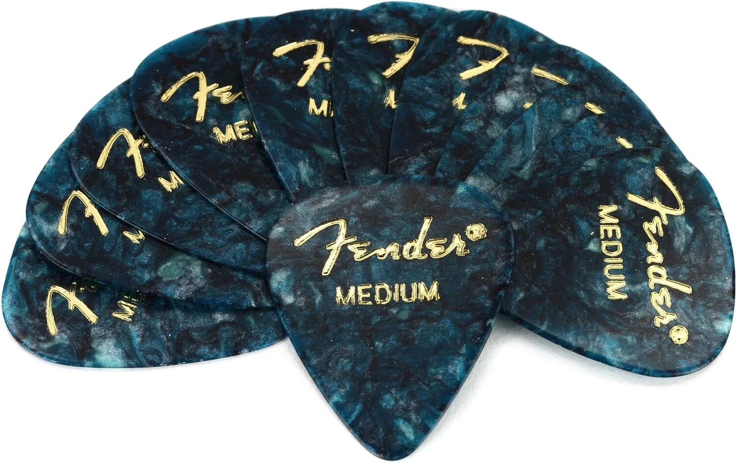 Медиаторы Fender 351 Shape Premium из целлулоида — средний океанский бирюзовый, 12 шт.
Медиаторы Fender 351 Shape Premium из целлулоида — средний океанский бирюзовый, 12 шт.