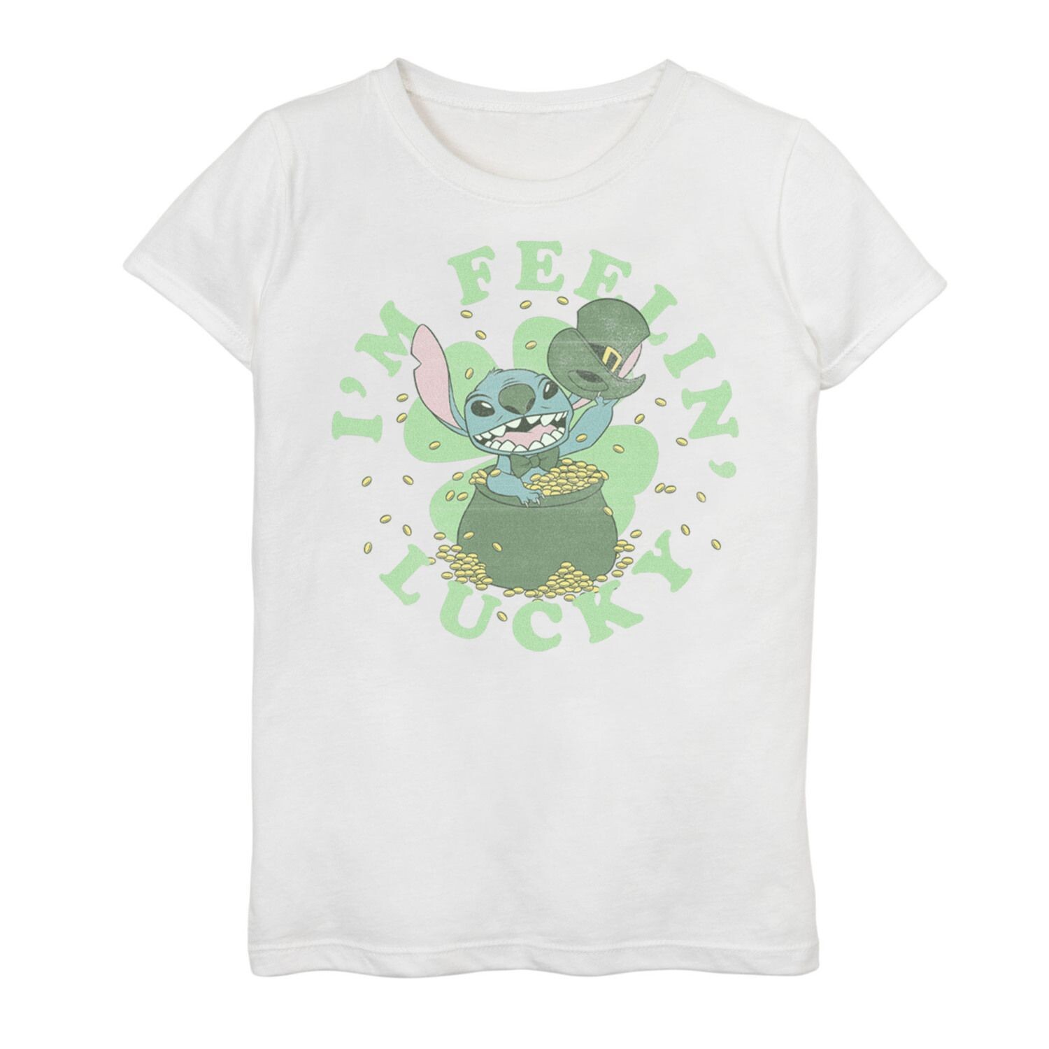 Футболка с рисунком «Мне повезет» Disney's Lilo & Stitch Girls 4–16 St. Patty's Disney
Футболка с рисунком «Мне повезет» Disney's Lilo & Stitch Girls 4–16 St. Patty's Disney