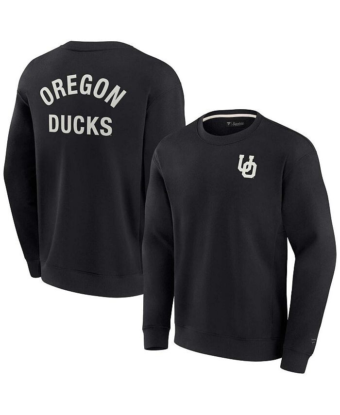 Мужской и женский супермягкий пуловер черного цвета Oregon Ducks с круглым вырезом Fanatics Signature, черный
Мужской и женский супермягкий пуловер черного цвета Oregon Ducks с круглым вырезом Fanatics Signature, черный