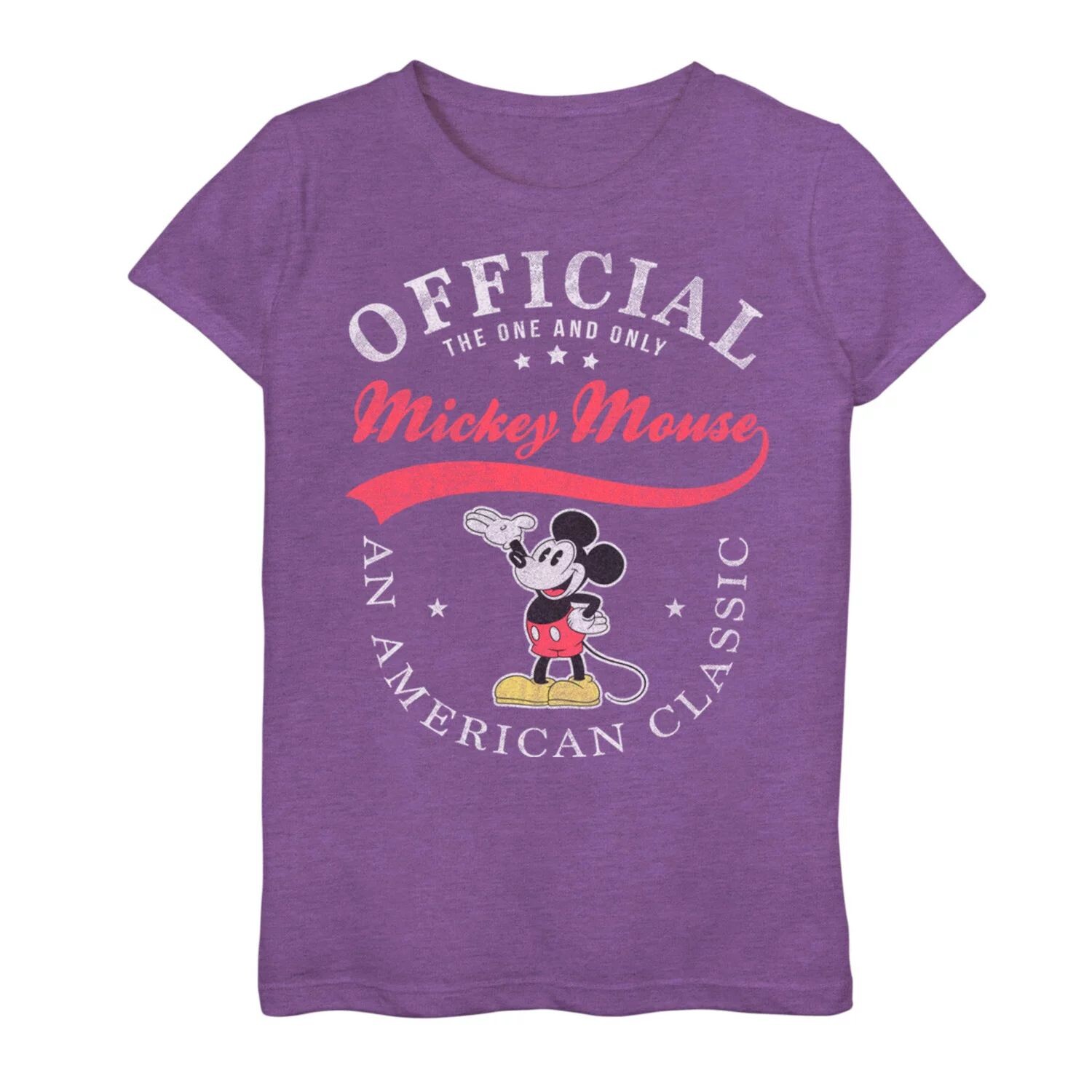 Классическая американская футболка с рисунком Микки Мауса Disney для девочек 7–16 лет Disney
Классическая американская футболка с рисунком Микки Мауса Disney для девочек 7–16 лет Disney