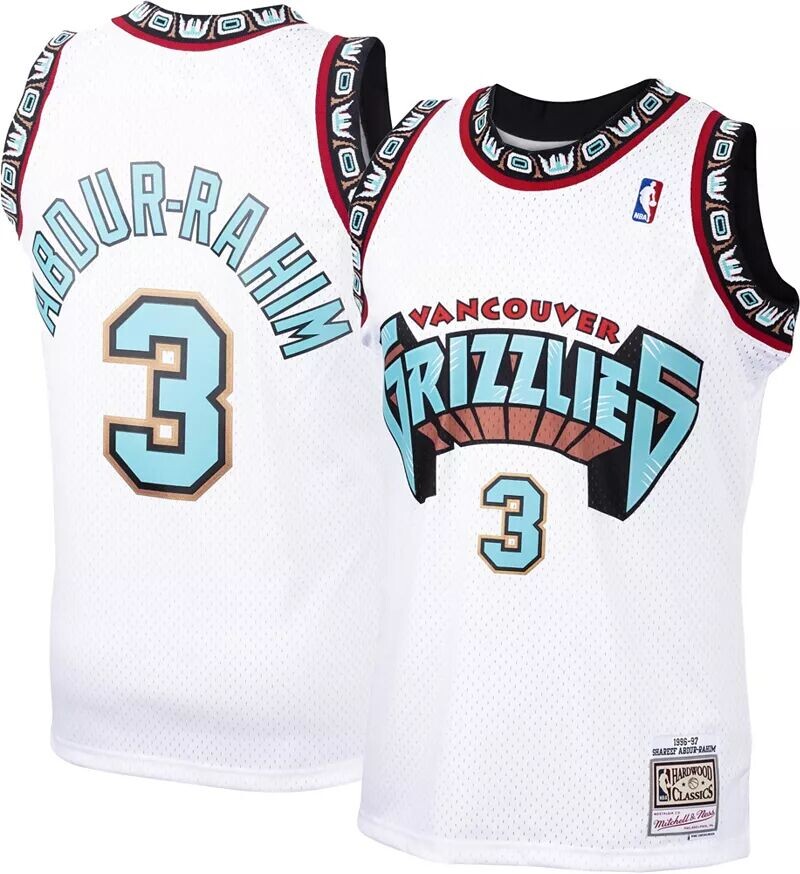 Мужская майка Mitchell & Ness Memphis Grizzlies 1996 года Шариф Абдур-Рахим #3 белого цвета из твердой древесины Classics Swingman
Мужская майка Mitchell & Ness Memphis Grizzlies 1996 года Шариф Абдур-Рахим #3 белого цвета из твердой древесины Classics Swingman