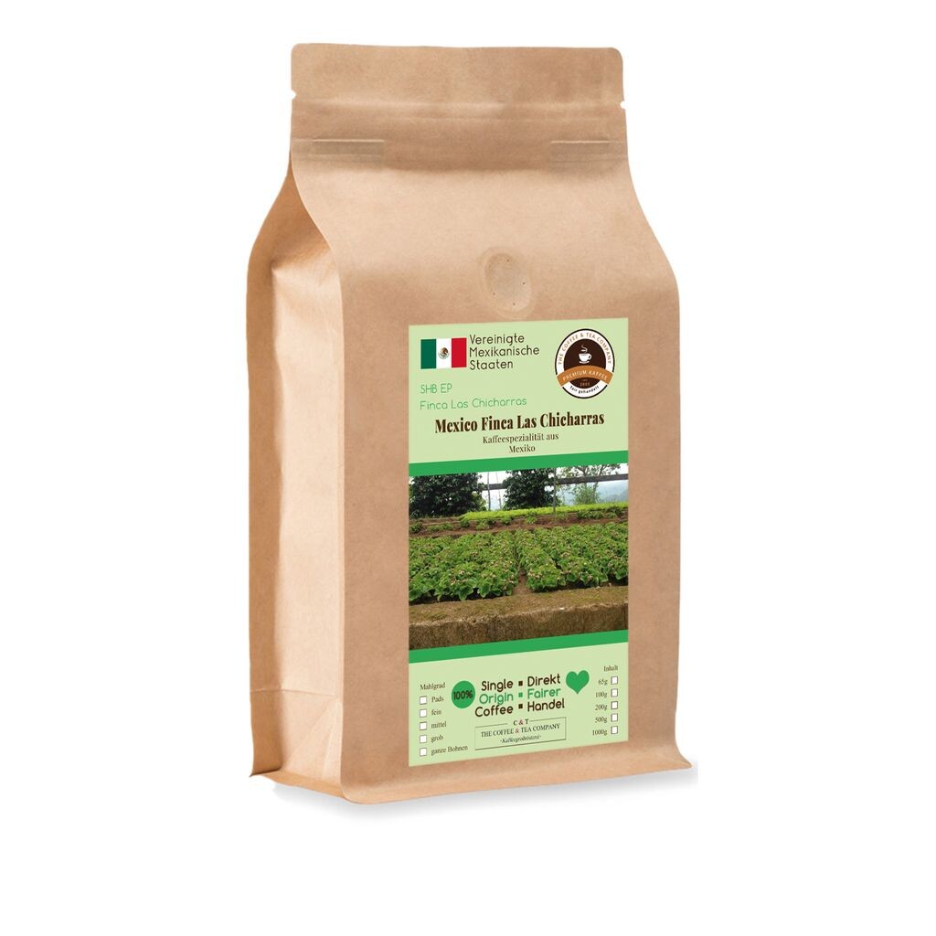 Кофе с сердцем - Мексика Finca Las Chicharras - 500 г среднего помола The Coffe And Tea Company
Кофе с сердцем - Мексика Finca Las Chicharras - 500 г среднего помола The Coffe And Tea Company