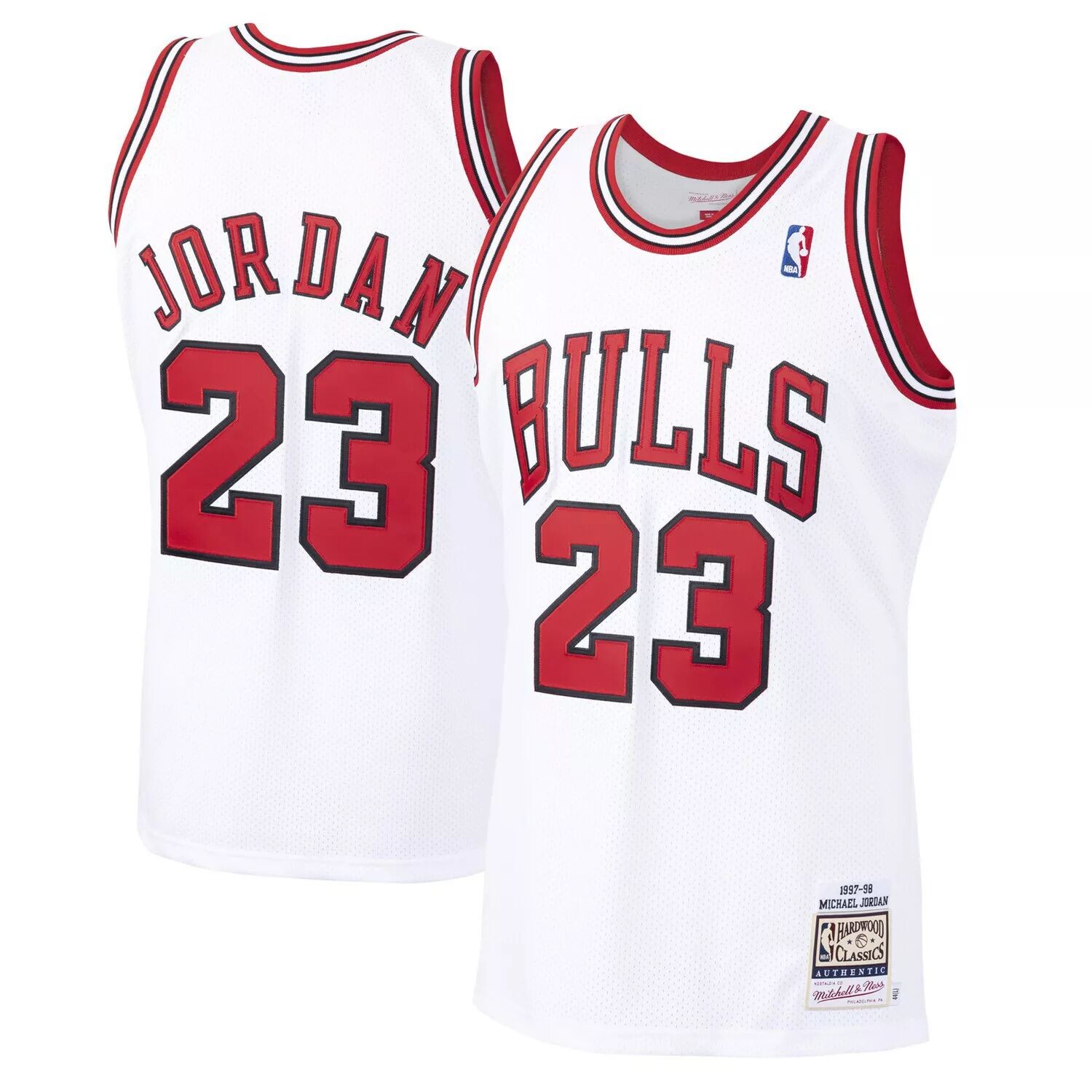 Мужская футболка Mitchell & Ness Michael Jordan White Chicago Bulls 1997-98 Hardwood Classics Authentic Player Jersey
Мужская футболка Mitchell & Ness Michael Jordan White Chicago Bulls 1997-98 Hardwood Classics Authentic Player Jersey