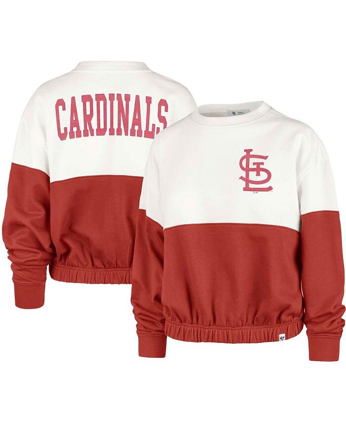 Женский бело-красный свитшот-пуловер St. Louis Cardinals Take Two Bonita '47 Brand, белый
Женский бело-красный свитшот-пуловер St. Louis Cardinals Take Two Bonita '47 Brand, белый