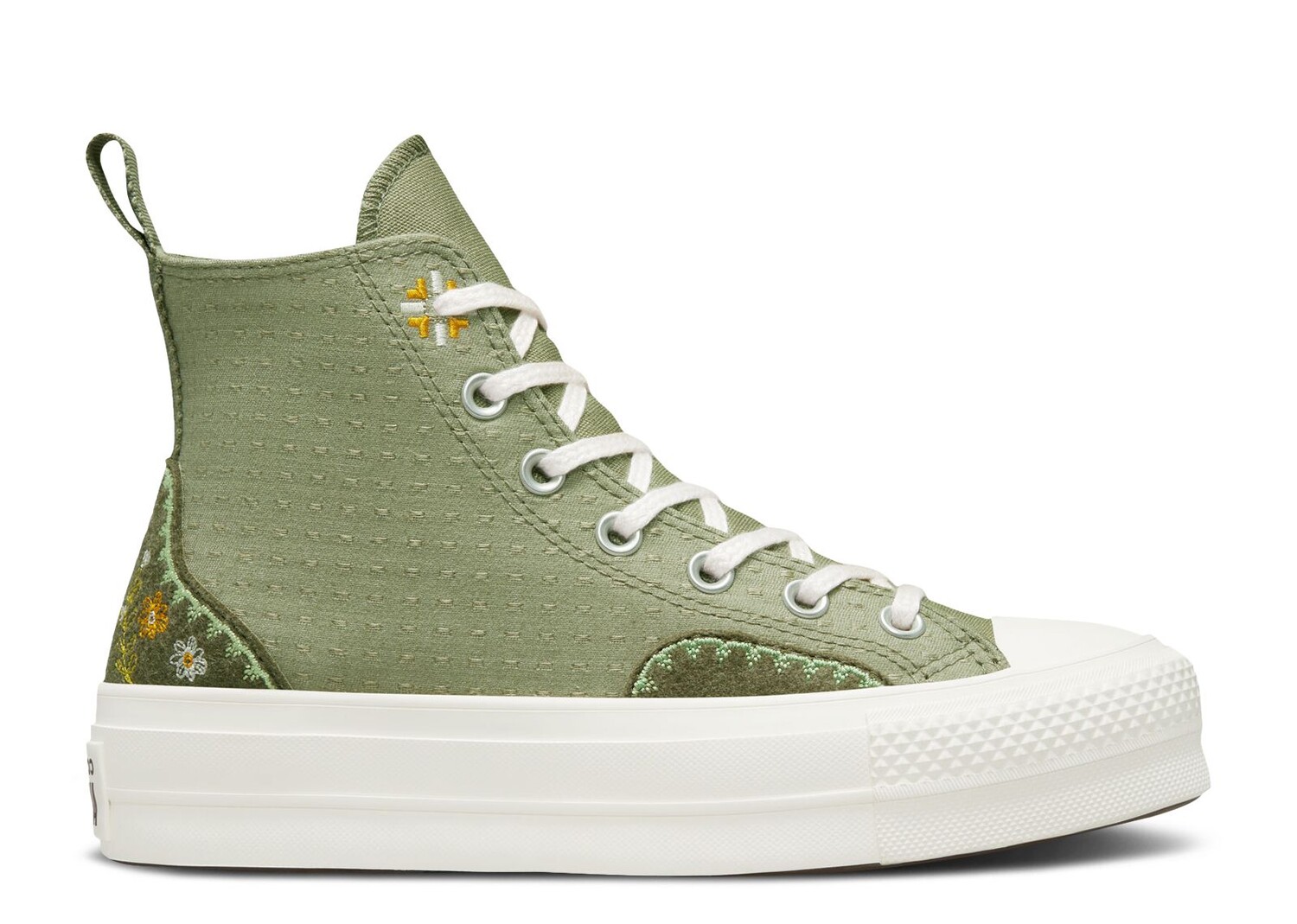 Кроссовки Converse Wmns Chuck Taylor All Star Lift Platform High 'Autumn Embroidery - Light Field Surplus', зеленый
Кроссовки Converse Wmns Chuck Taylor All Star Lift Platform High 'Autumn Embroidery - Light Field Surplus', зеленый