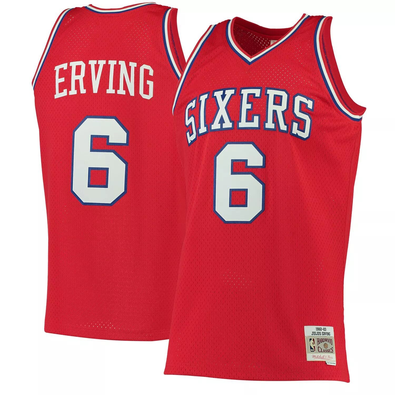 Мужская майка Mitchell & Ness Julius Erving Red Philadelphia 76ers 1982-83 Hardwood Classics Swingman
Мужская майка Mitchell & Ness Julius Erving Red Philadelphia 76ers 1982-83 Hardwood Classics Swingman