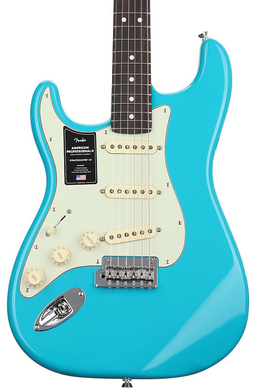 Электрогитара Fender American Professional II Stratocaster Left-handed - Miami Blue with Rosewood Fingerboard
Электрогитара Fender American Professional II Stratocaster Left-handed - Miami Blue with Rosewood Fingerboard