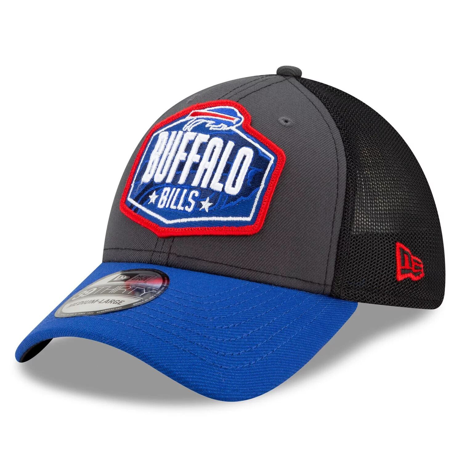 Мужская кепка New Era Graphite/Royal Buffalo Bills 2021 NFL Draft Trucker 39THIRTY Flex Hat
Мужская кепка New Era Graphite/Royal Buffalo Bills 2021 NFL Draft Trucker 39THIRTY Flex Hat