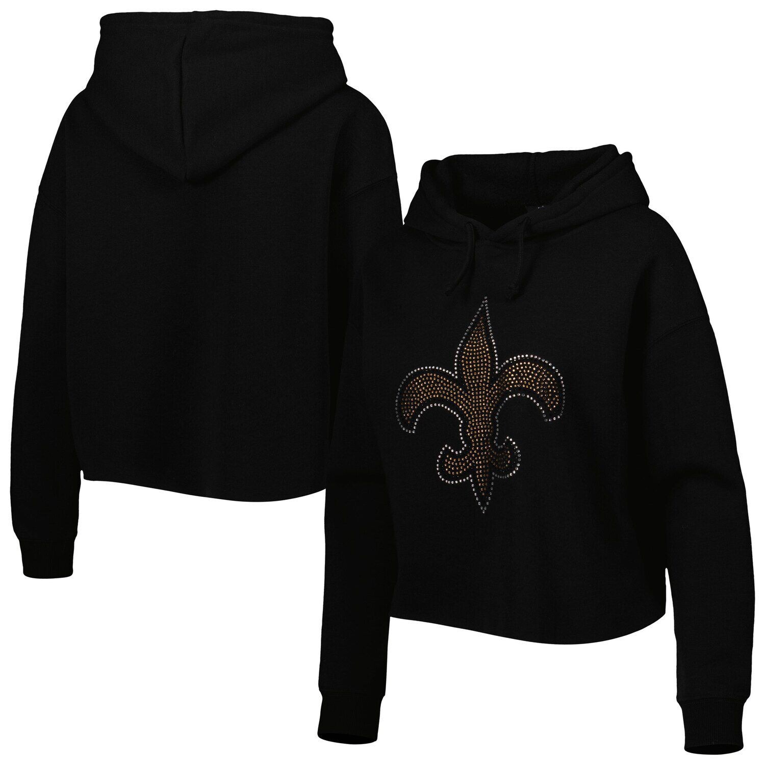 Женский укороченный пуловер с капюшоном и логотипом Cuce, черный New Orleans Saints Crystal
Женский укороченный пуловер с капюшоном и логотипом Cuce, черный New Orleans Saints Crystal