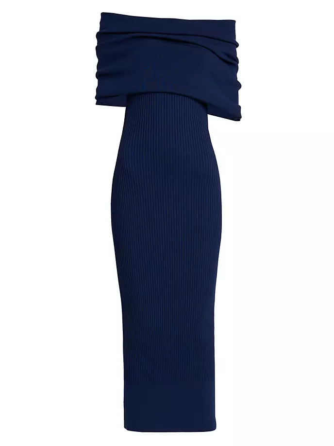 Платье-футляр из эластичной шерсти в рубчик Alexander Mcqueen, цвет electric navy
Платье-футляр из эластичной шерсти в рубчик Alexander Mcqueen, цвет electric navy